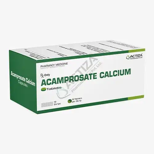 acamprosate calcium tablets box - actiza