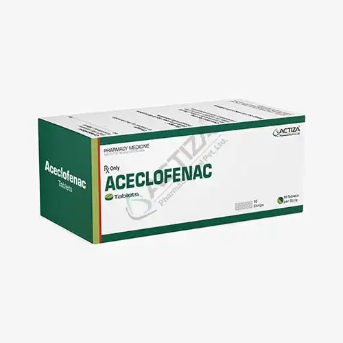 aceclofenac tablets box - actiza