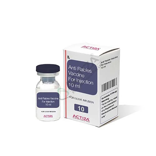 anti rabies vaccine 10ml injection box and vial - actiza