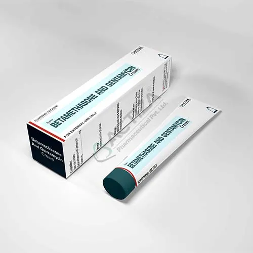 betamethasone and gentamycin cream tube and box - Actiza