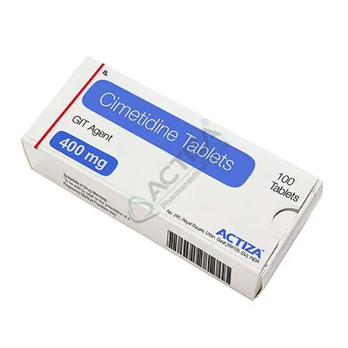 cimetidine 400mg Tablets box - Actiza