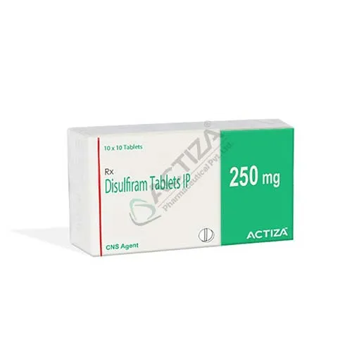 Disulfiram 250mg tablets box - Actiza