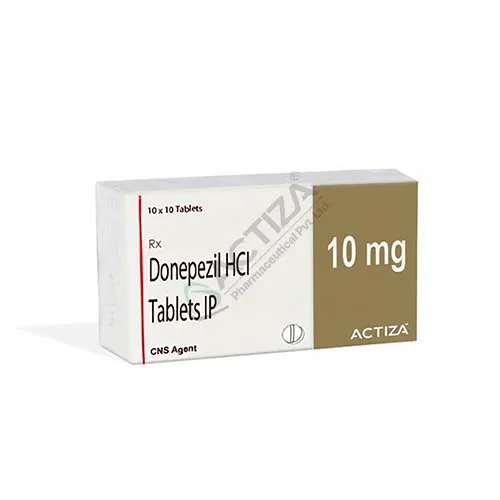 Donepezil hcl 10mg tablets box - Actiza
