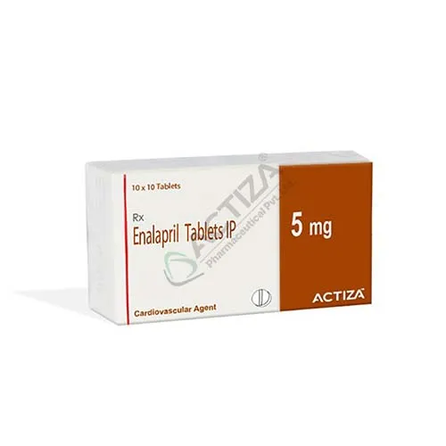 Enalapril 5mg tablets box - Actiza