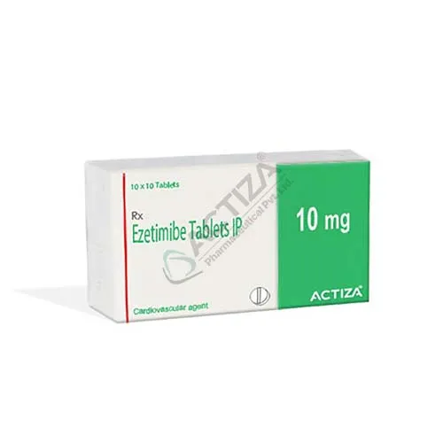 Ezetimibe 10mg Tablets box - Actiza
