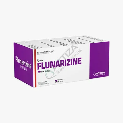 Flunarizine tablets box - Actiza