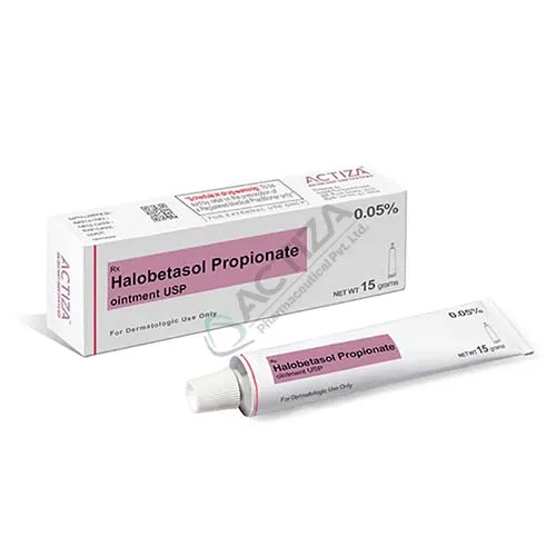 halobetasol propionate ointment tube and box - Actiza