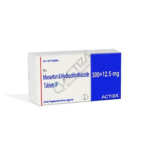 irbesartan and hydrochlorothiazide tablets 300 and 12.5mg Box - Actiza
