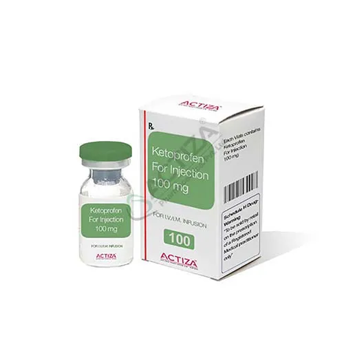 ketoprofen injection vial and box - Actiza