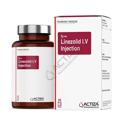 linezolid i-v injection box and vial - Actiza