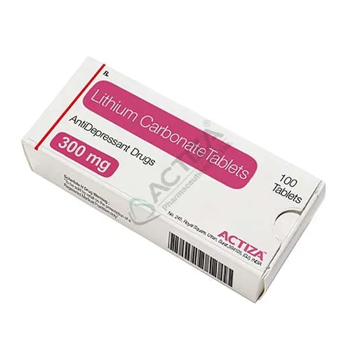 lithium carbonate tablets box - Actiza