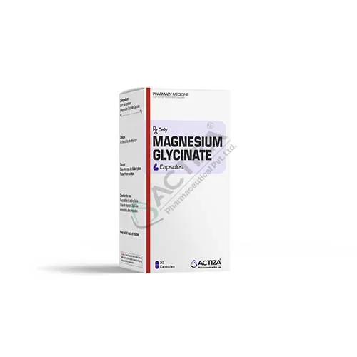 magnesium glycinate capsules box - Actiza