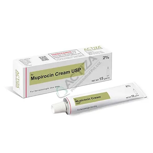 mupirocin cream box and tube - Actiza