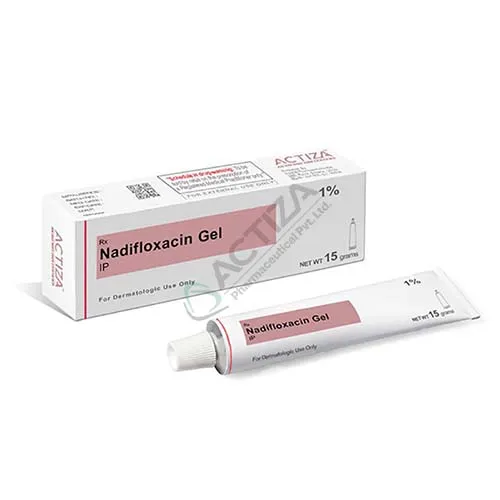 nadifloxacin gel box and tube - Actiza