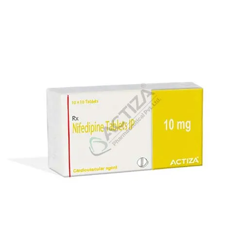 nifedipine tablets box - Actiza