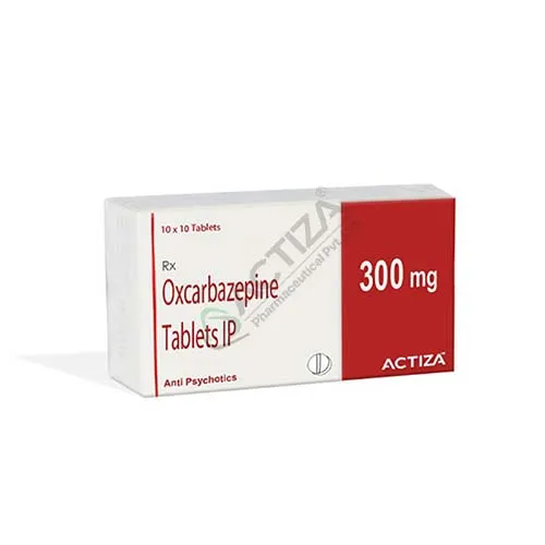 oxcarbazepine tablets box - Actiza