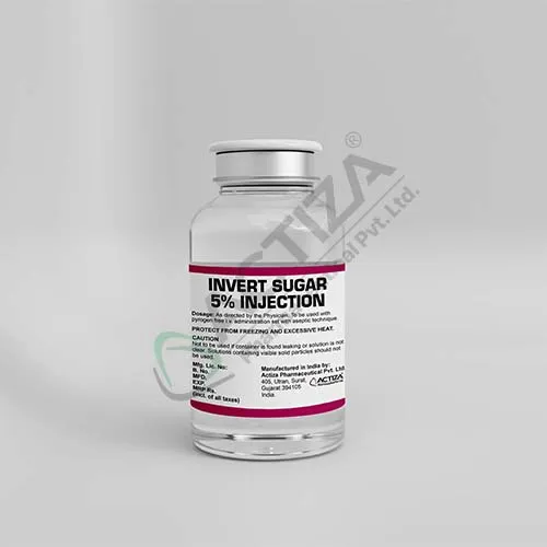 invert sugar 5 percent injection vial - Actiza
