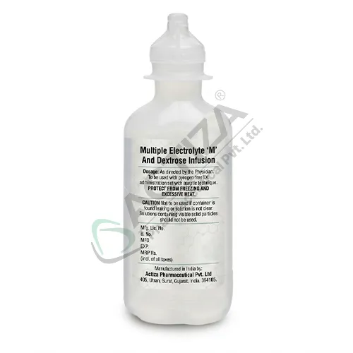multiple electrolyte m and dextrose infusion bottle - Actiza