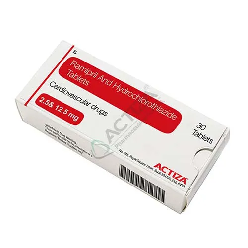 ramipril and hydrochlorothiazide tablets box - Actiza