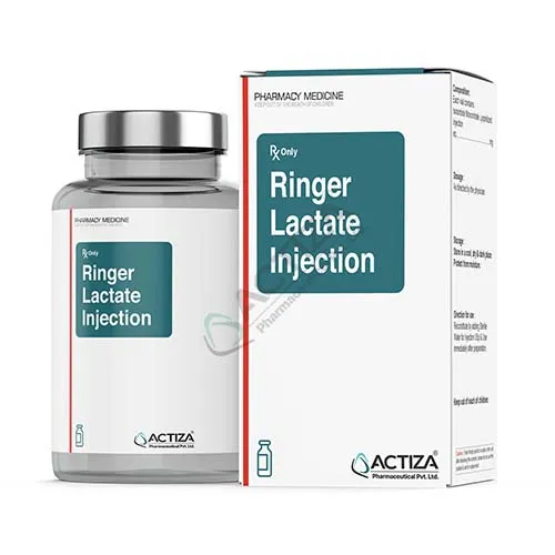ringer lactate injection box and vial - Actiza