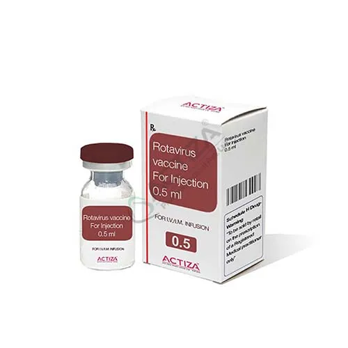 rotavirus vaccine injection box and vial - Actiza