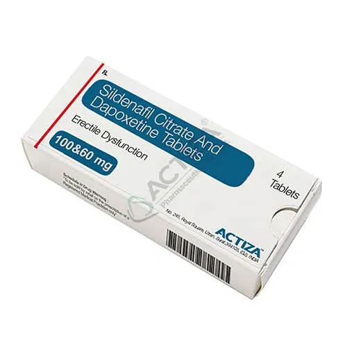 sildenafil citrate and dapoxetine tablets box - Actiza