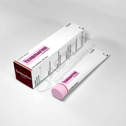 terbinafine cream box and tube - Actiza
