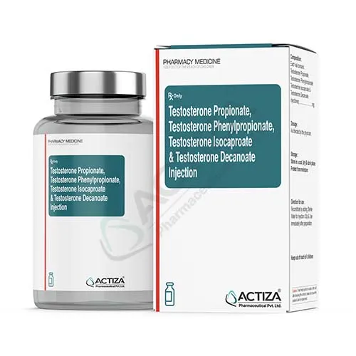 testosterone propionate testosterone phenylpropionate testosterone isocaproate and testosterone decanoate box and vial - Actiza