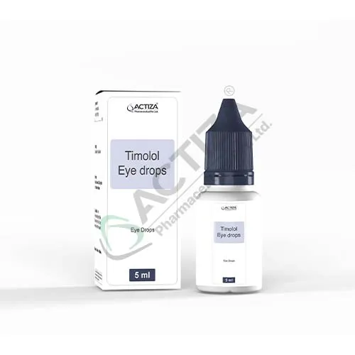 timolol eye drops box and bottle - Actiza
