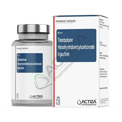trenbolone hexahydrobenzylcarbonate injection box and vial - Actiza