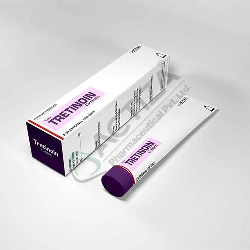 tretinoin cream box and tube - Actiza