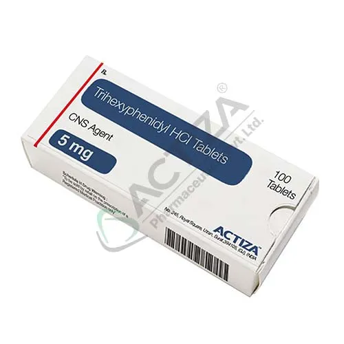 trihexyphenidyl hcl tablets box - Actiza